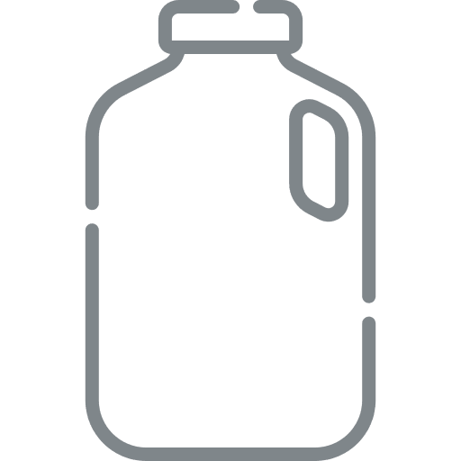 HDPE milk bottles