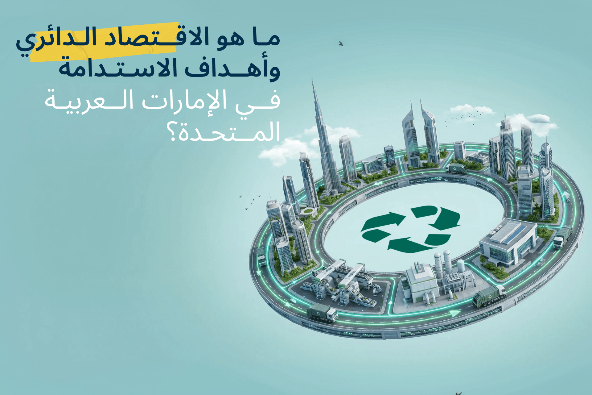 ما هو الاقتصاد الدائري ولماذا تقود الإمارات هذا التحول؟